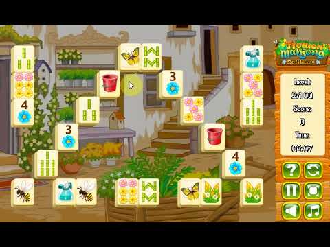 Game Flower Mahjong Solitaire